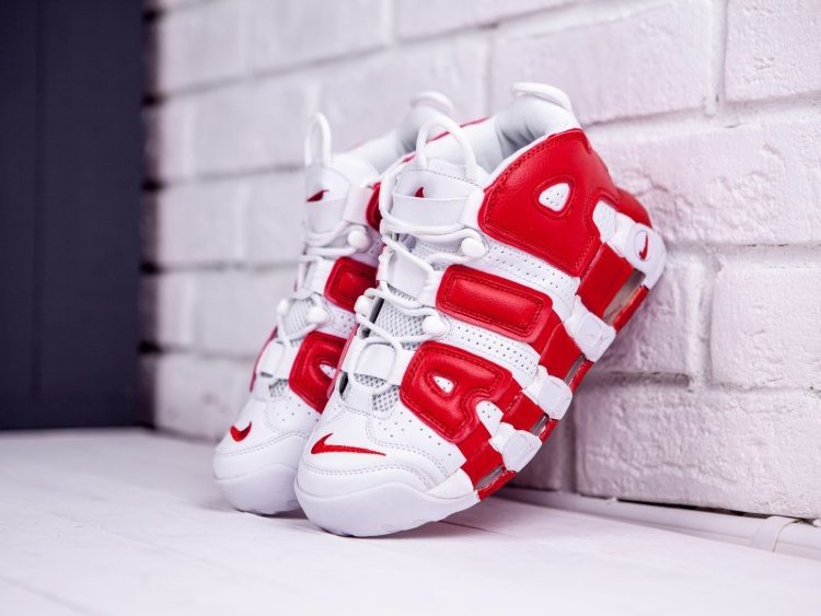 Кроссовки Nike Air More Uptempo white/red