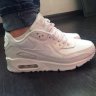 Кроссовки Nike air max 90 leather all white